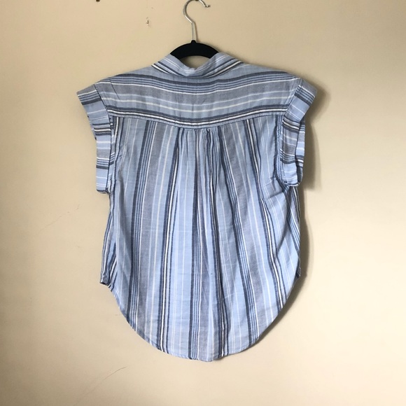 Blue striped button down - Picture 4 of 4